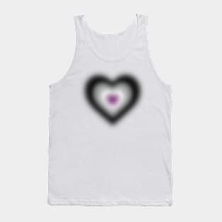 Ace/ASEXUAL BLURRY HEART Tank Top